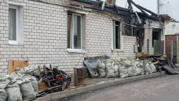 Professional Fire Damage Repair technician working in New Egypt, NJ